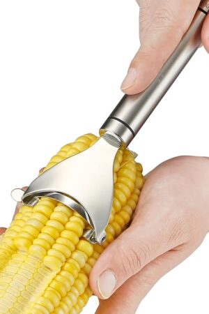 Corn Peeler Stainless Stee Corn Cob Stripper Tool Corn Thresher from the Cob, Removes Corn Kernels From Corn Cobs In Seconds, Kitchen Gadget
