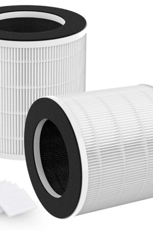 2-Pack H7126 Replacement Filter Compatible with GoveeLife H7126 Purifier, 3-in-1 Filters, with Aromatherapy Tablets