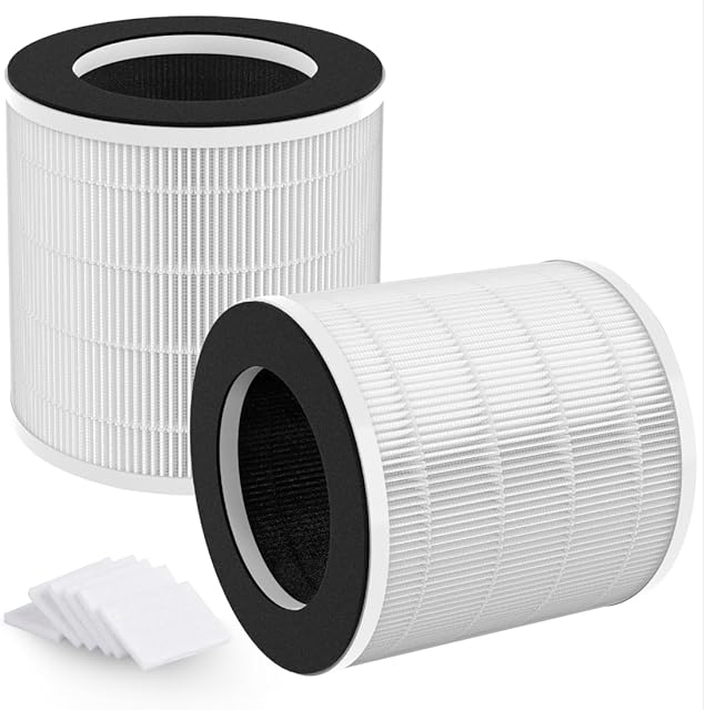 2-Pack H7126 Replacement Filter Compatible with GoveeLife H7126 Purifier, 3-in-1 Filters, with Aromatherapy Tablets