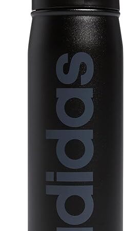 adidas 600 ML (20 oz) Straw Top Metal Water Bottle, Double-Walled | Hot/Cold Insulated | 18/8 Stainless Steel