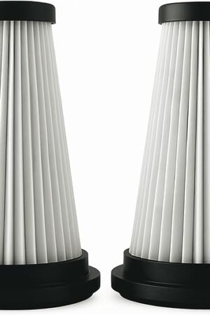 Washable Vacuum Filters Compatible with Trucozie Cordless Vacuum T350 Washable Filter Vacuum Parts 2 Hepa Filters (2)