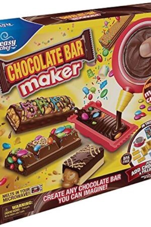 Chocolate Bar Maker Kit for Kids – Create Custom Chocolate Bars at Home – Includes Silicone Molds & Decorations – Perfect DIY Fun Gift for Kids & Families