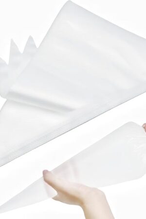 XXL 26 Inch Extra Large Piping Bags,100 Pack Disposable Pastry Bags,Thick Anti-Burst Icing Piping Pastry Bags For Frosting Decorating Cake Cupcake Cookie (26 Inch-100 Pack)