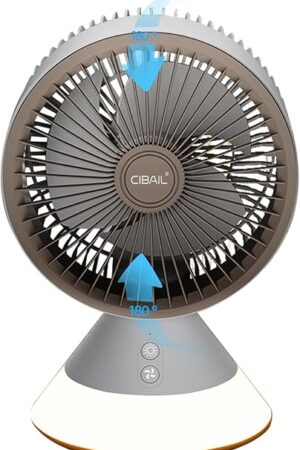 CIBAIL Small Desk Fan 10 Inches Table Air Circulation Fan