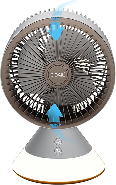 CIBAIL Small Desk Fan 10 Inches Table Air Circulation Fan