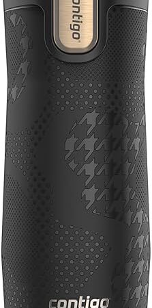 Contigo x Ally Love Stainless Steel Vacuum-Insulated Travel Mug with Autoseal and Easy Clean Lid, Spill-proof, Keeps Drinks cold 24 hrs & hot for 11 hrs, BPA Free, 16oz., West Loop 3.0, Licorice