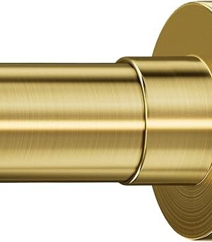 YNL Shower Curtain Rod 34-82 Inches, Non-Slip, Never Rust, No Drill Tension Curtain Rod for Bathroom & Window Stainless Steel Shower Rod, Brushed Gold