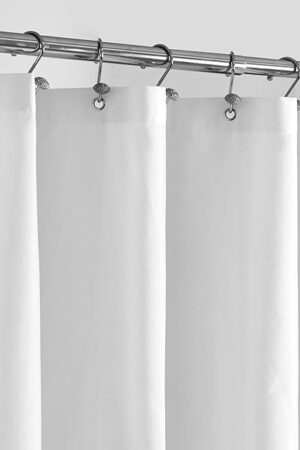 ALYVIA SPRING Waterproof Fabric Shower Curtain Liner with 3 Magnets - Soft Hotel Quality Cloth Shower Liner, Light-Weight & Machine Washable - Standard Size 72x72, White
