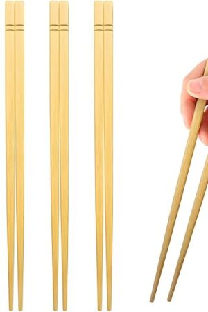 9.5 Inch X 5 Pairs Chopsticks,Reusable,Simplea and Minimalistic Design,More Size Choices 7"/9.5"/12"