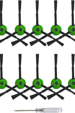 10 Pack Replacement Side Brushes Compatible with iRobot Roomba i & j & e Series All Models, Edge-Sweeping Brushes Accessories for i1+/i2+/i3+/i4+/i5+/i6+/i7+/i8+/j6+/j7+/j8+/e5/e6 Robot Vacuum