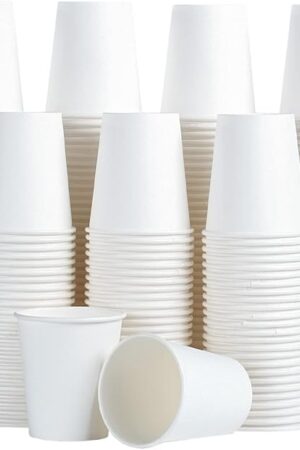 300 Pack 5 oz White Paper Cups for Bathroom, Home, Party | Hot/Cold Drinking Cups | For Office, Picnic, Travel | Disposable Mouthwash Cups