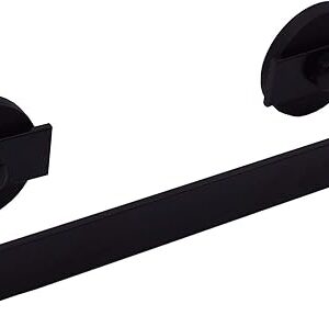 YYST Magnetic Towel Bar Towel Holder Towel Rack Towel Hook Hangerfor Refrigerator Or Steel Metal Surface - Black (Black, 1)