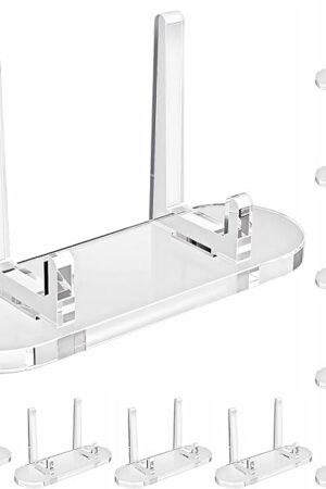 Acrylic Trading Card Display Stand, 10 Pack Clear Card Stands, Card Stands for Sports Cards, Sports Card Holder, PSA Graded Card Display