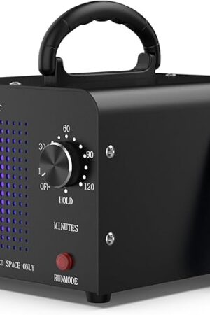 0zone Generator 30000mg - O3 Air Purifier for Home & Car, Ozone Machine Odor Removal for Smoke & Pet (Black)