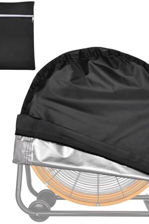 VEGARD Industrial Fan Cover - Heavy Duty Waterproof & Dustproof for 24" High Velocity Floor Fan, Suitable for Indoor and Outdoor