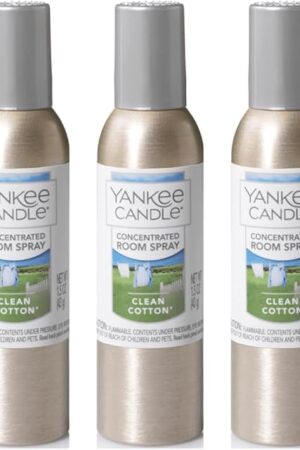 Yankee Candle Concentrated Room Spray, Clean Cotton, 1.5 OZ (Pack of 3)