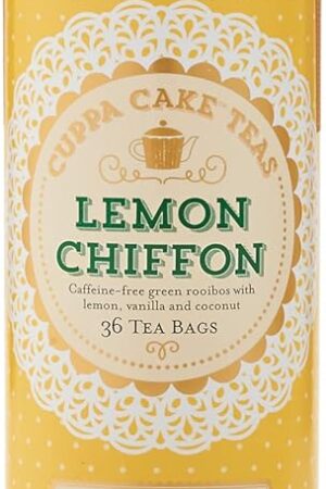 The Republic of Tea Lemon Chiffon Cuppa Cake Tea, 36 Tea Bags, Decadent Herbal Green Rooibos Tea