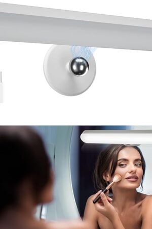 Wireless Vanity Lights for Mirror, Rechargeable Battery Operated Mirror Lights, Adjustable Color Brightness & Angle Makeup Light, Cordless Lights for Mirror, for Makeup Vanity Bathroom Mirror