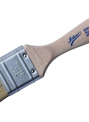 Ateco Pastry Brush, 1.5-Inch Wide Head with Natural White Boar Bristles, Stainless Steel Ferrule & Wood Handle
