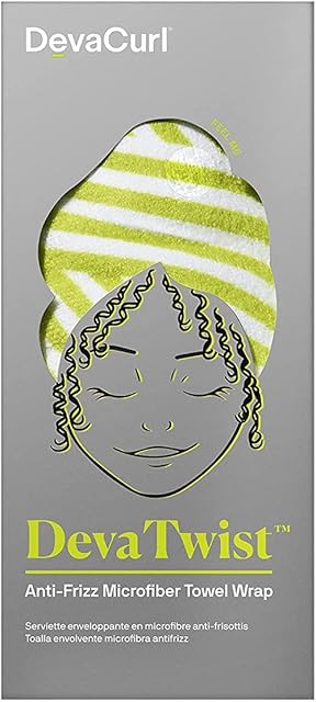 DevaCurl DevaTwist Anti-Frizz Microfiber Towel Wrap, Hands Free Design