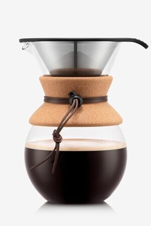 Bodum Pour Over Coffee Maker with Reusable Stainless Steel Filter