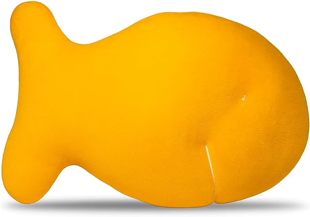 Cheddar Fish Cracker Plush Toy – 10? Soft & Huggable Stuffed Animal Pillow – Cute Snack-Inspired Cuddly Gift for Kids & Adults