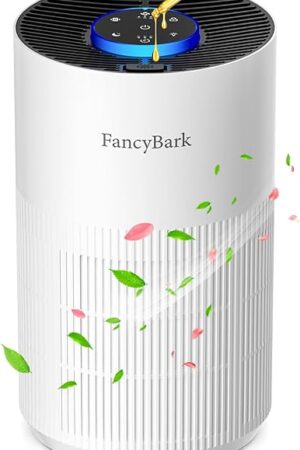 Air Purifiers for Home Bedroom Up to 1000 Ft², H14 True HEPA Room Air Purifiers for Bedroom With Sleep Mode Light Mode & Aroma Function Air Cleaner Smoke Odor Dust Pollen Pet Dander (White)
