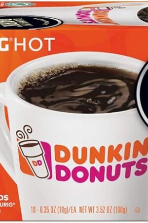 Dunkin' Donuts Dunkin' Dark K-Cup Pods, Dark Roast, For Keurig Brewers, 10 Count