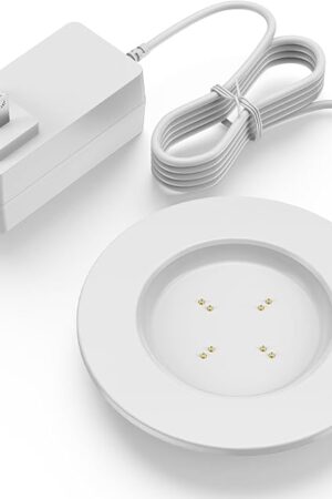 Charging Coaster 2 Compatible with Temperature Control Smart Mug 2 and 1 - Mug Power Cord - Charger Dock Base for Wireless Warmer Cup Accessories - White