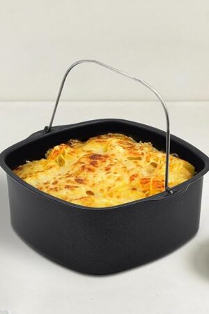 6.89 inches Air Fryer Cake Pan, Non-stick Air Fryer Cake Barrel Air Fryer Cake Pizza Baking Pan for Instant Pot Cake Baking Tray Basket Air Fryer Accessories (6.89'')