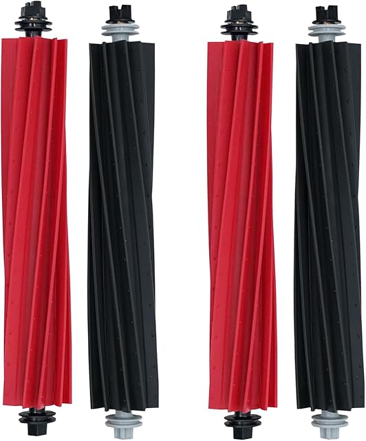 Dual Main Brush Replacement, Roller Brushes Replacement Parts for roborock S8, S8+, S8 Pro Ultra, Q8 max, Q8 max+, Q5 Pro, Q5 Pro+ Robot Vacuum Cleaner.