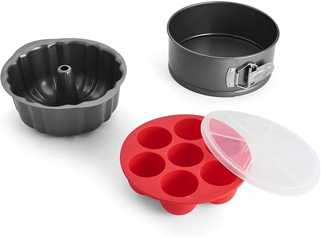 Instant Pot Official 4-Piece Nonstick Cooking Set: Versatile, Multi-Use, Dishwasher Safe, Oven Safe, and Excellent for Desserts, Meals, and Snacks