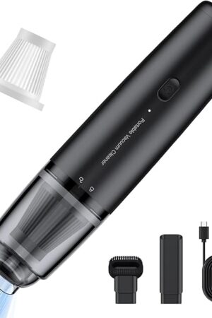 Car Handheld Vacuum Cordless 13000 PA Suction Power, Portable Mini Vacuum Cleaner for Car Home Office and Pet Hair, Black