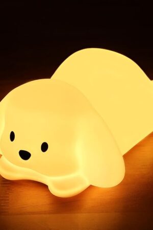 ZKLiLi Dog Night Light for Kids Lamp, 16 Colors Dog Lamp Cute, Dimmable Baby Night Lights for Nursery,Silicone Rechargeable Nightlight for Kids Room, Kawaii Room Decor,Cute Gifts for Kid