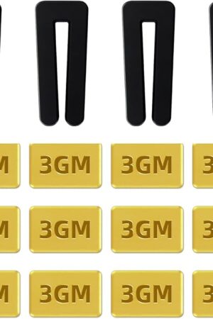 16PCS Set Ceiling Fan Balancing Kit Fan Balancing Kit w/12 Pieces Metal Self-Adhesive Gold 3G Weight Ceiling Fan Balance Kit