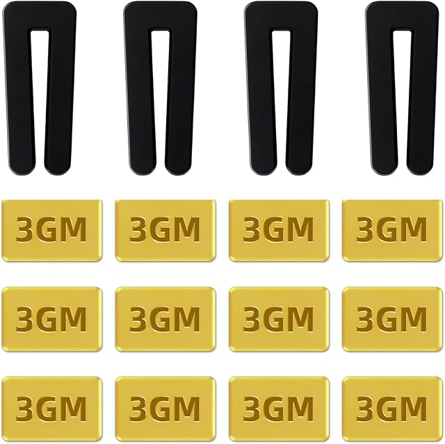 16PCS Set Ceiling Fan Balancing Kit Fan Balancing Kit w/12 Pieces Metal Self-Adhesive Gold 3G Weight Ceiling Fan Balance Kit