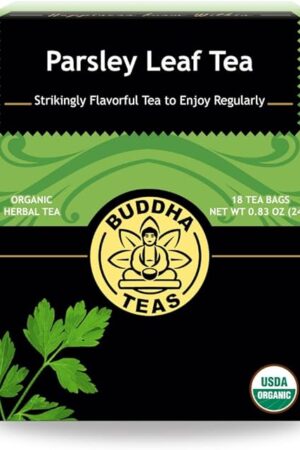 Buddha Teas Organic Parsley Leaf Tea, 18 Tea Bags, Caffeine Free | With Antioxidants | OU Kosher & Non-GMO | Clean Ingredients | For Health & Wellbeing