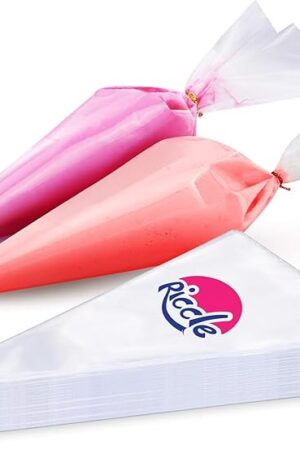Disposable Piping Bags 16 Inch - 100 Anti Burst Pastry Icing Bags for Cream Frosting, Cakes and Cookies Decoration