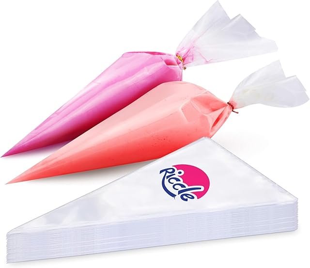 Disposable Piping Bags 16 Inch - 100 Anti Burst Pastry Icing Bags for Cream Frosting, Cakes and Cookies Decoration