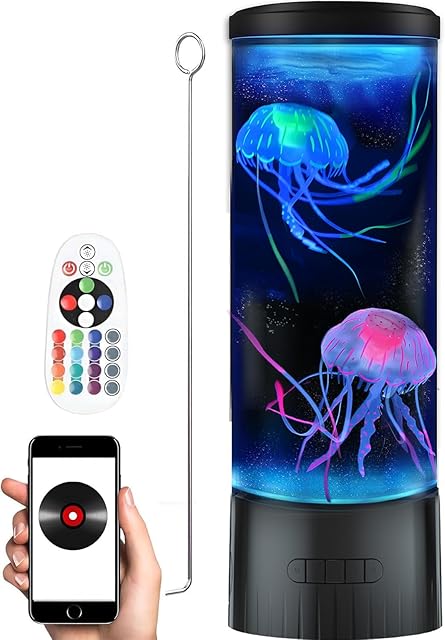 CALOVER Jellyfish Night Light Lamp