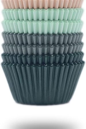 Cupcake Liners 200 Pcs Paper Muffin Cups Standard Cupcake Wrappers, Cup Cake Paper Cup, Food Grade Paper Cupcake Liners, Greaseproof Parchment Muffin Liners Calyx Series