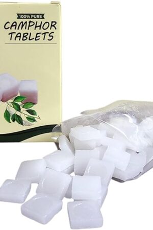 Camphor Tablets 90 Grams Pack Inscent | Premium Quality Refined Camphor Blocks 100% Natural for Incense, Insenses Aromatherapy, Odor Eliminator, Puja, Alcanfor by New Age Imports, Inc.®