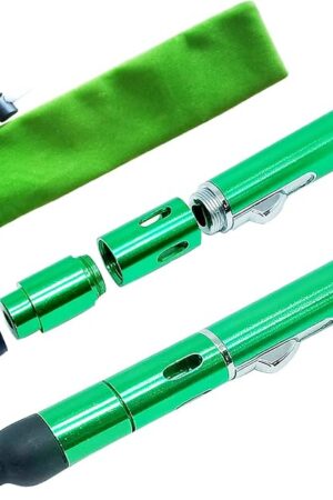 Butane Torch Lighter, Fengfang Metal All-in-One Tube Built-in Detachable Refillable Butane Torch Handheld Lighter (1 Pack Green)