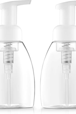 Bar5F Foaming Soap Dispenser Pump Bottle for Dr. Bronner's Castile Liquid Soap 8.5-Ounce Pack of 2