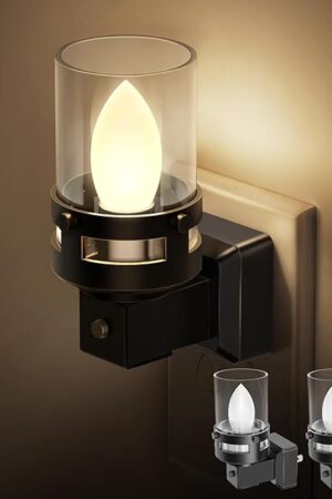 Briignite Candle Night Light 2 Pack 3000K Warm White