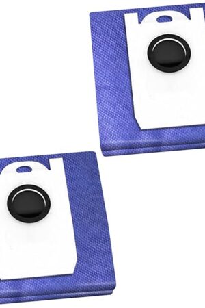 2 Pcs 4.6L Large Capacity Dust Bags Fits for RC400 Dustin, Orb-i Robot, Ultra-Vision Vacuum Cleaners, Reusable Replacement Parts Dust Bags