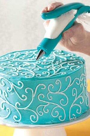 Cake Decorating Pen Tool Kit Pastry Bag DIY Cake Deco Tools Kit Pastry Icing Pen Piping Kit Bags(Blue)