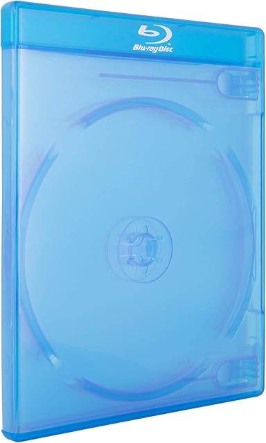 AcePlus® Double 2-Disc Blu-Ray Cases with 12mm Standard Thickness, Screen Printed Logo and Clear Wrap Around Sleeve (10-Pack)