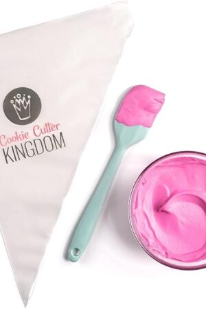 Cookie Cutter Kingdom, 12 inch 100 count Tipless Piping Bags Disposable Piping Bags for Piping Icing, Cake Decorating, Pastries and More - 12 inch - 100 Pack
