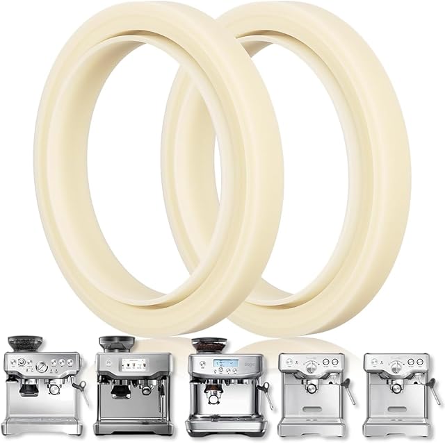 54mm Silicone Steam Ring 2Pcs,Replacement Gasket for Breville Espresso Machine Parts 878/870/860/840/810/500/450/Sage 500/870/875/880/810/878 Replacement Parts, No BPA Grouphead Gasket